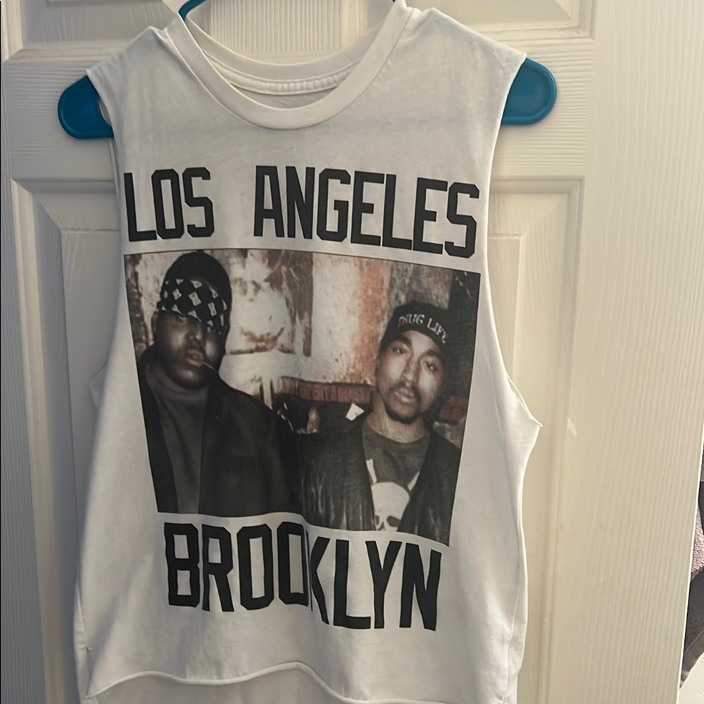 White Graphic Women’s Tank Top